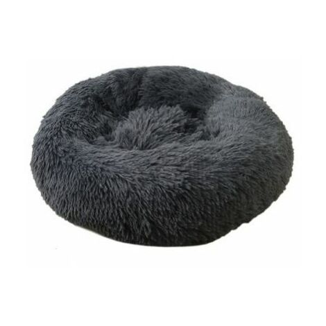 LaBlanc - Oversized Washable Round Cat and Dog Bed with Cushion, Luxury Pet Basket, 100x100cm, Grey