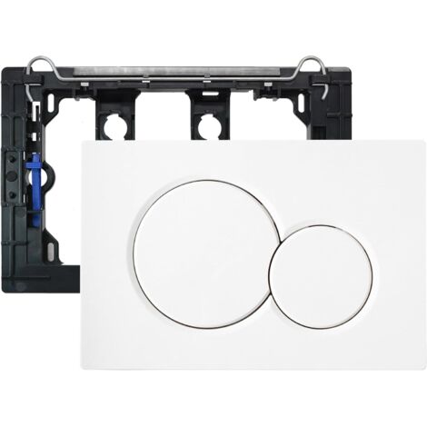Placca Comando Geberit Sigma 03 – Doppio Scarico, Bianco, 246x164 Mm, Ricambio Per Cassetta Incasso