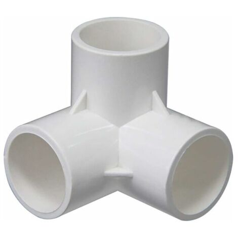 LaBlanc - Raccord en PVC à 3 voies, connecteurs de tuyau en PVC, raccords tridimensionnels, connecteurs de meubles, cadre de serre (taille : 32 mm)