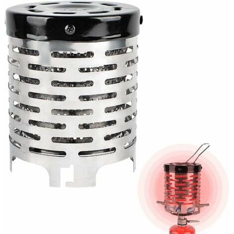 Lablanc – Réchaud à gaz camping 1 brûleur – Acier inoxydable – Chauffage 360° pour extérieur – Compatible avec biomasse et pastilles d'alcool