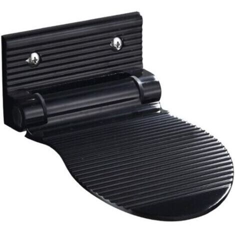 LaBlanc - Repose-pieds de douche antidérapant en aluminium, pédale de douche de salle de bain, repose-pied de rasage pour douche, repose-pieds pliable robuste, repose-pieds avec vis de fixation
