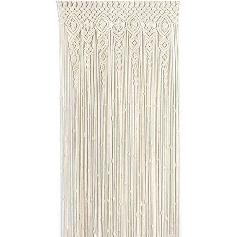 LaBlanc-Rideau - 90x180 cm - bohème macramé - tissage de tapisserie murale