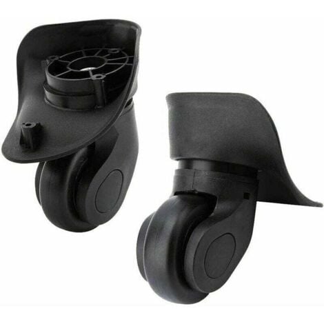 LaBlanc - Ruote per valigie, 2 pezzi, ruote di ricambio per valigie, ruote girevoli silenziose, ruote universali per trolley, parti di ricambio per valigie da viaggio