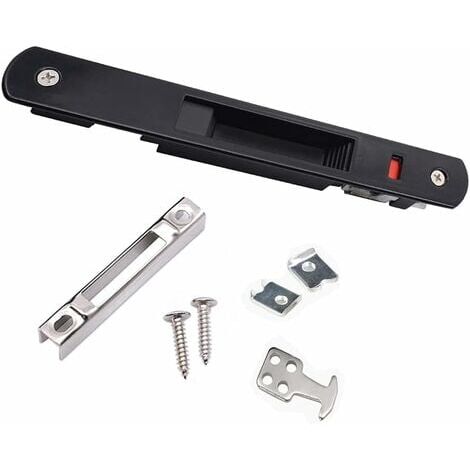 LaBlanc – Sliding Door Window Hook Lock, Aluminum Alloy Sliding Door Hook Lock, Black 1pc