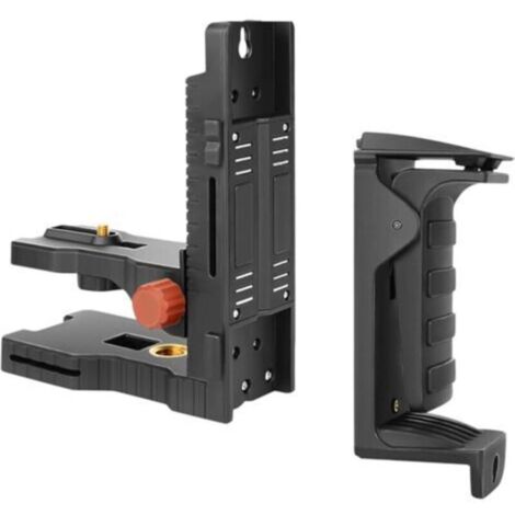 LaBlanc -Support laser - support de réglage fin pour laser en croix avec clip réglable, base pivotante magnétique multifonctionnelle, avec filetage mâle 1/4'' et femelle 5/8'', réglable à 360°