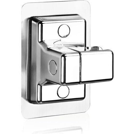 LaBlanc - Supporto doccia senza foratura, supporto universale per soffione doccia regolabile a 360°, supporto doccia a parete, montaggio a parete per soffione doccia girevole, supporto doccia fisso re