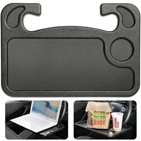 LaBlanc - Tavolino per auto per conducente, tavolino per auto, tavolino per volante, supporto per laptop, compatibile con la maggior parte dei volanti dei veicoli