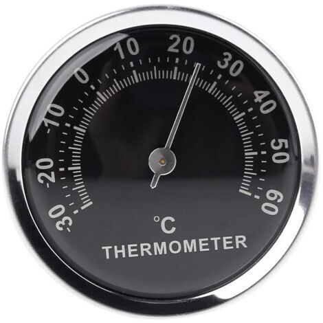 LaBlanc - Termometro analogico meccanico per auto da 58 mm, resistente e robusto, con adesivo