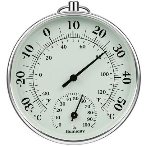 LaBlanc - Termometro per interni ed esterni da 10 cm con igrometro per interni ed esterni, monitor della temperatura dell'aria per condizionatori, indicatori di temperatura e umidità.