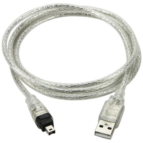 LaBlanc - USB-Stecker auf FireWire IEEE 1394. 4-poliger Stecker iLink-Adapterkabel für Sony DCR-TRV75E DV