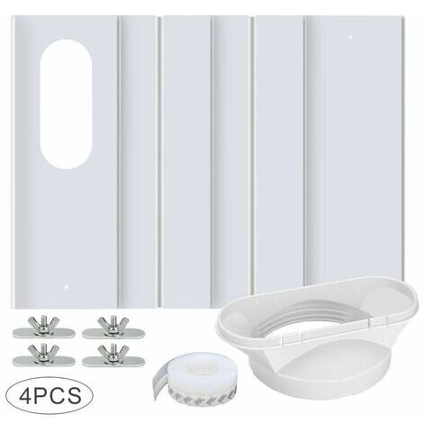 LaBlanc – Window Kit for Portable Air Conditioner, with Universal Coupler Adjustable Reinforced PVC Panel Window Seal AC Window Vent Kit for Sliding for 10cm Exhaust Hose
