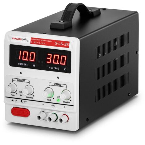 STAMOS Laboratory Power Supply - 0-30 V - 0-10 A DC - 300 W Benchtop Lab Power Supply