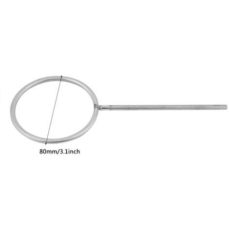 Laborständer aus Edelstahl, 80 mm geschlossener Ring