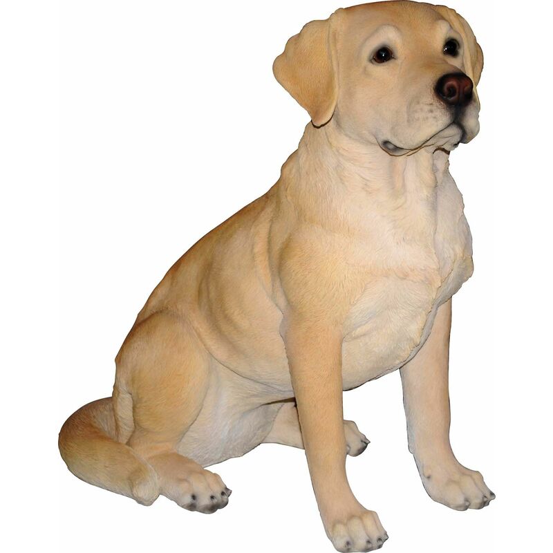 Vivid Arts - Labrador assis en résine 54 cm - Doré