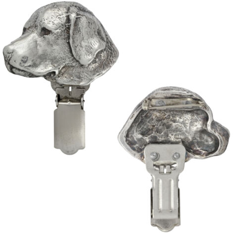 Labrador Retriever - Broche avec clip, porte-dossard, cadeau pour exposition canine par Art-Dog