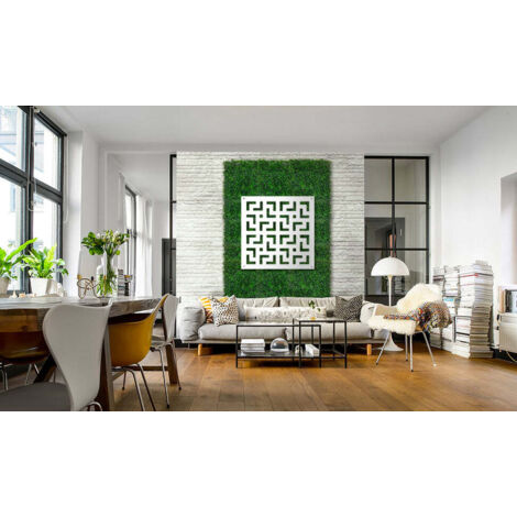 LABYRINTH - L - Pannello in PVC traforato - Parasole - Colore: bianco - Misura: 73x73 cm
