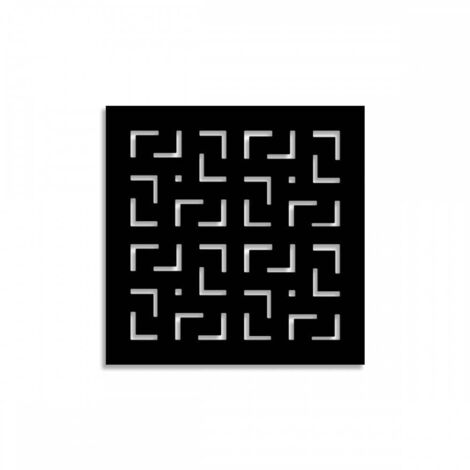 LABYRINTH -M- - Pannello in PVC traforato - Parasole - Colore: nero - Misura: 48x48 cm
