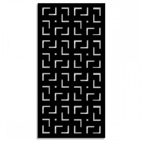 LABYRINTH -M- - Pannello in PVC traforato - Parasole - Misura: 47x94 cm - Colore: nero
