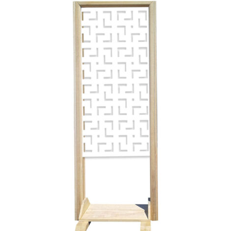 LABYRINTH M - Separè - Paravento modulabile - 70x190cm - in Legno e PVC - Colore: bianco