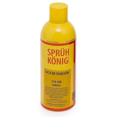 laca de fijación en spray. base nitrocelulósica. satinado. aerosol. interior. 400 ml - konig
