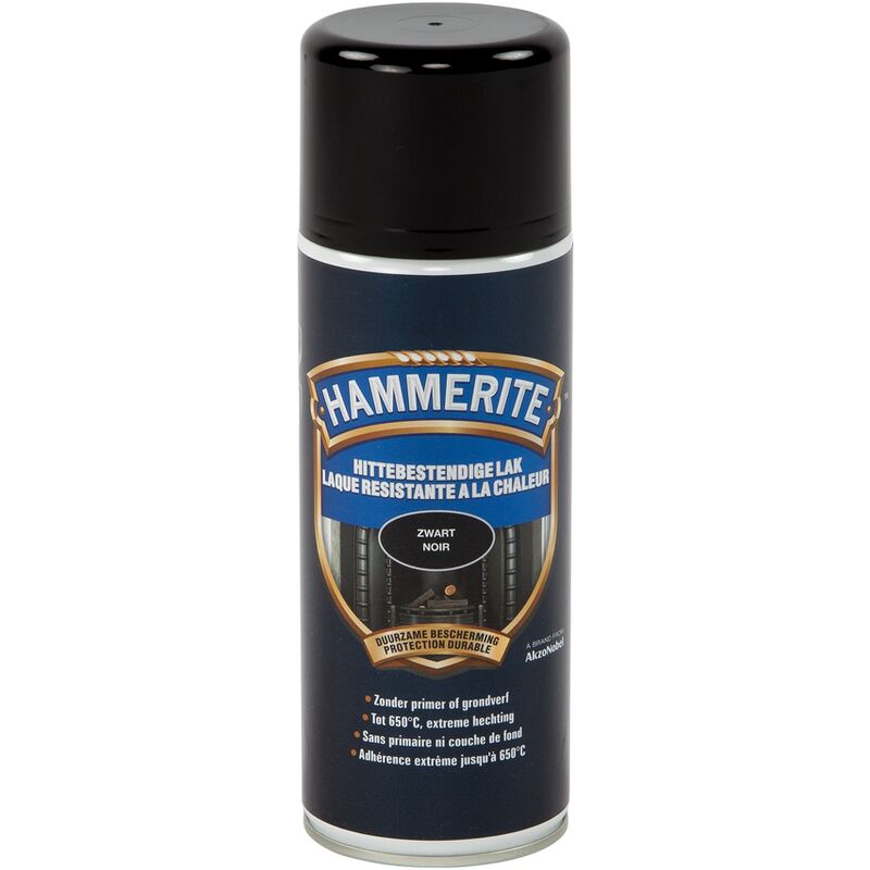 

laca resistente al calor Negro - 400ml - Noir - Hammerite