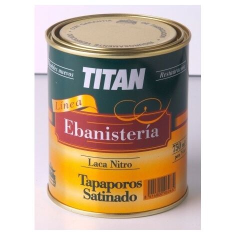 AKZO NOBEL COATINGS S.A LACA SATINADA TAPAPOROS 750 ML INC. EBANISTERIA NITRO TITAN