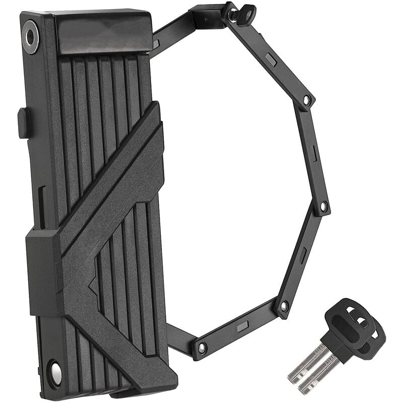 Lacat pentru biciclete, Pliabil, Negru