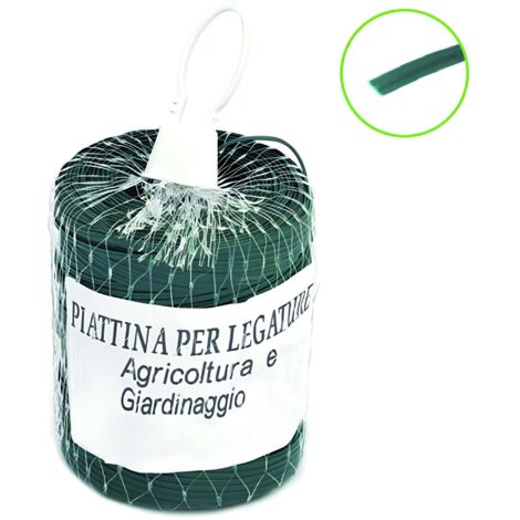 LACCETTO PER AGRICOLTURA IN PVC ROCCHETTO CON RETE MT.250 col.verde