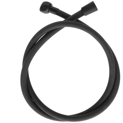 Laccio doccia 200 cm in silicone nero antitorsione Hidra