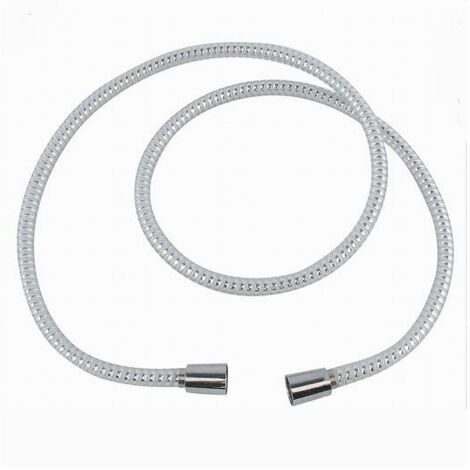 Laccio Tubo Flessibile Doccia Biflex Cromo Bianco Universale Lungo 1.5 Mt 87302