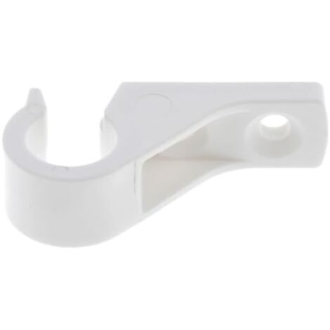 Lacet espagnolette collier déporté ouvert en plastique blanc entraxe 15mm Volet Battant Fenêtre Butée Maintien