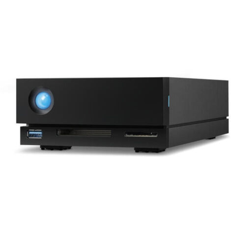 LaCie 1big Dock STHS10000800 - Orden unidad de disco duro - 10 TB - 1 compartimentos (SATA-600) - HDD 10 TB x 1 - USB 3.1, Thunderbolt 3 (externo) - c