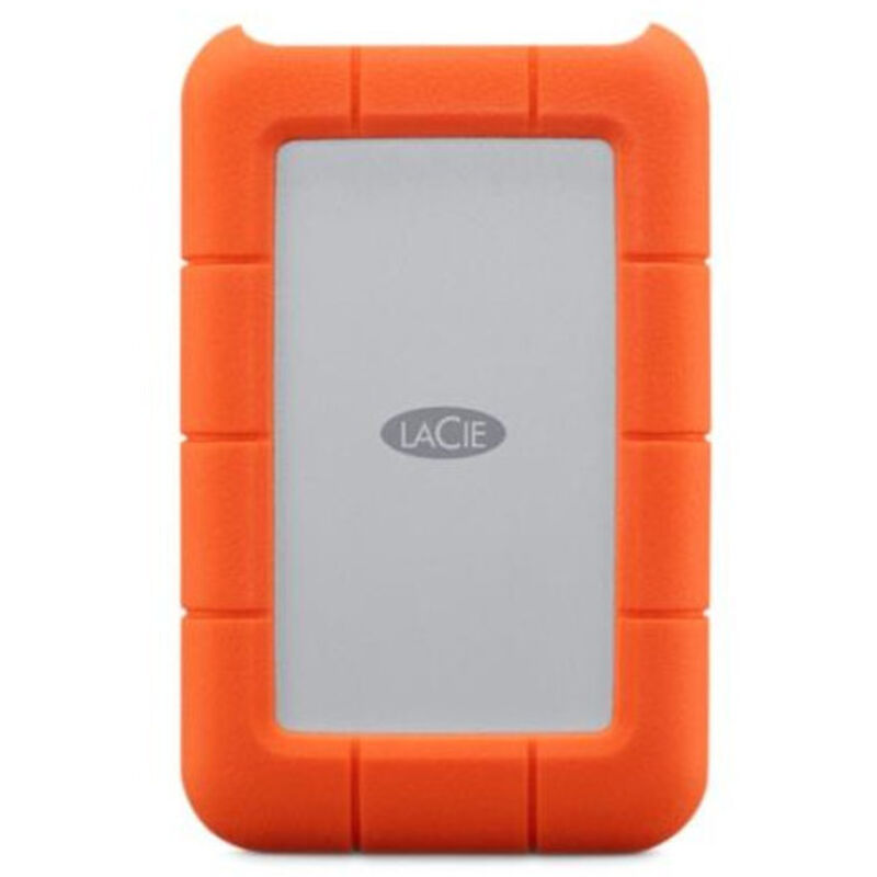 Lacie - Disque dur portable Rugged 2 To usb c Orange