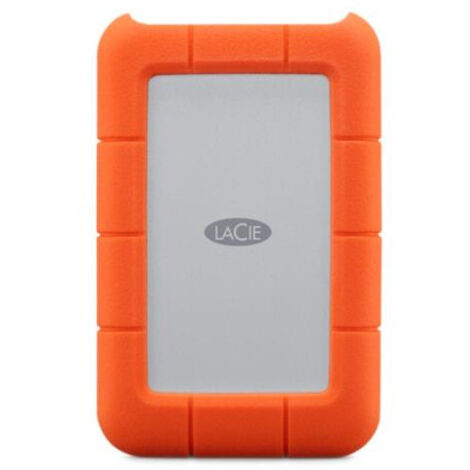 LaCie Rugged USB-C disque dur externe 2000 Go Orange, Argent