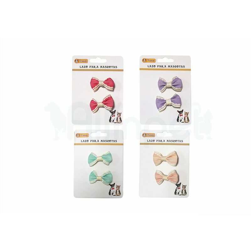 

Lacitos Pequeños para Perro o Gato, 2 UDS, 4 CM - Rosa Claro