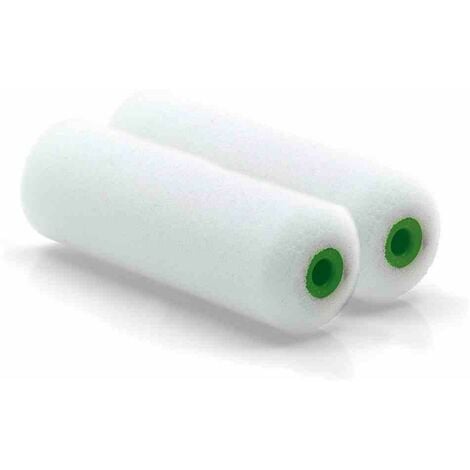 NÖLLE PROFI BRUSH Lack-Walze Superfein 10 cm 2er-Set Ø 35 mm, Rundung bügelseitig