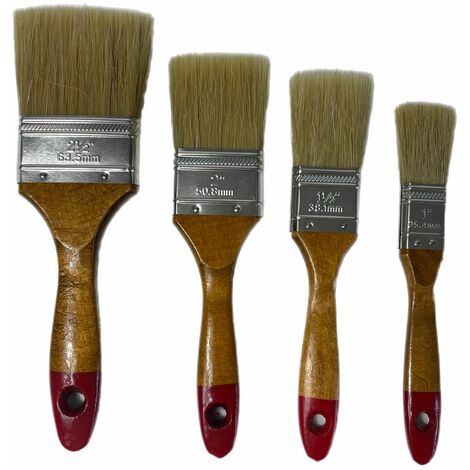 Lackierpinsel Malerpinsel12 tlg Set Flachpinsel 25/38/50/63mm je 3 Pinselset
