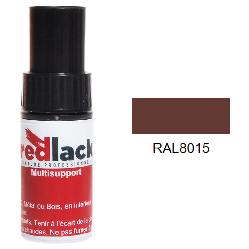 Redlack Braun Lackstiftflasche Ral 8015 Seidenmatt Mehrflächen