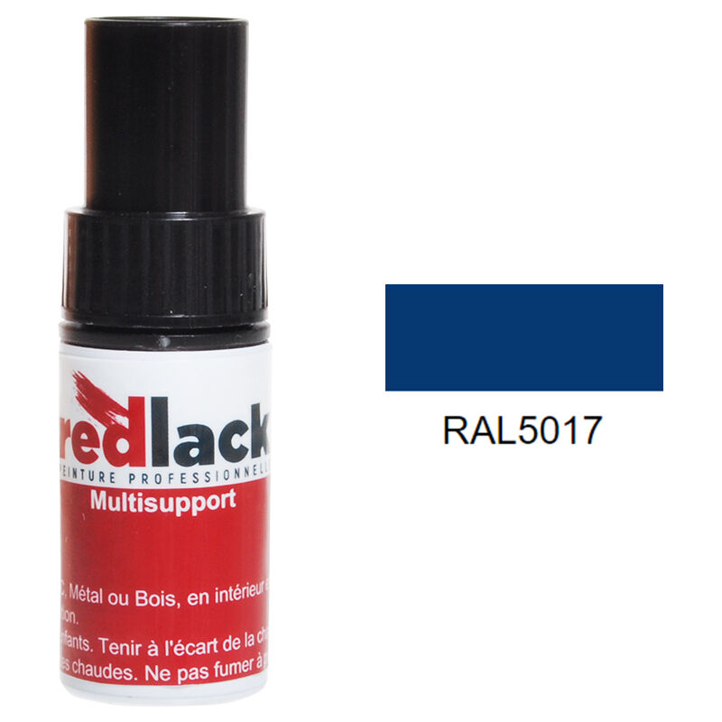 Redlack Blau Lackstiftflasche Verkehrs Ral 5017 Seidenmatt Mehrflächen