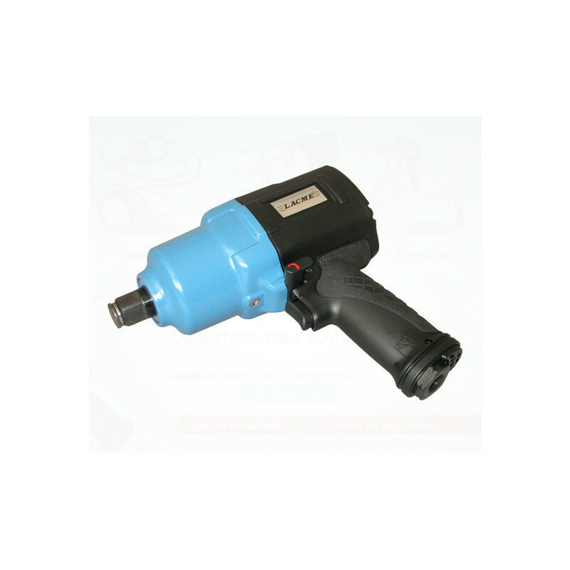 Lacme - Clé à chocs à air comprimé 3/4 composite 1763Nm