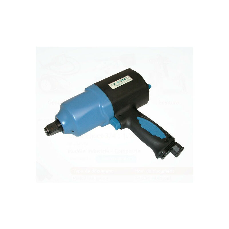 Clé à chocs à air comprimé composite 3/4 1360Nm - Lacme