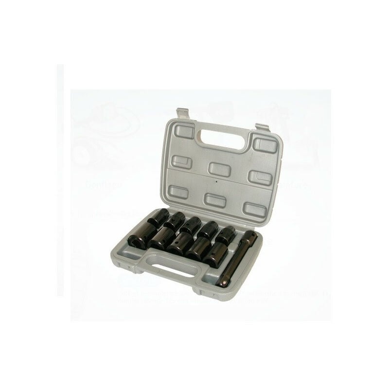 Lacme - Coffret 10 douilles 1/2 chrome vanadium