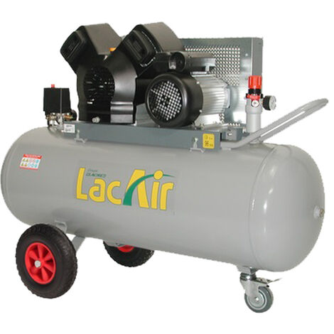 Lacme – Compresseur à courroie 3000W – Débit 23 m³/h – Cuve 150 litres – Pression 11 bar – Moteur 4 CV – 462400