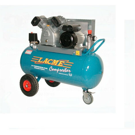 Lacme - Compresseur à courroie 4CV Monophasé 23m3/h cuve 100L - 23V100M