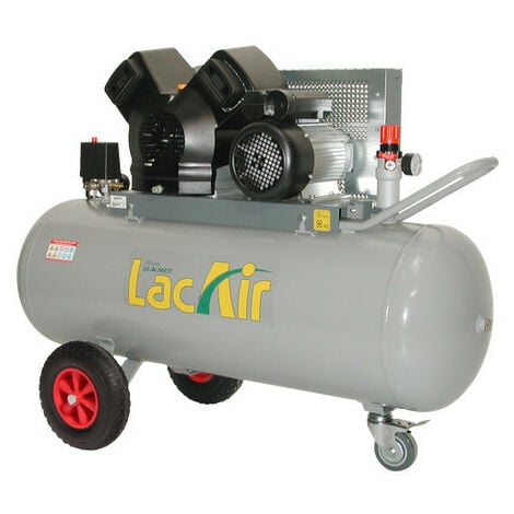 Lacmé - Compresseur à courroie turbo ventilation 4CV Monophasé 23m3/h 150L - TwinAir 23/150 M