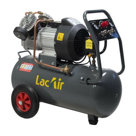 Lacme - Compresseur à piston monobloc 3,5CV Monophasé 20m3/h 50L - MaxAir 20/50