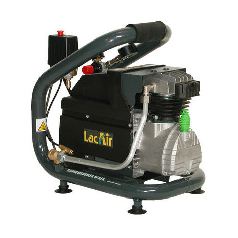 Lacme – Compresseur portatif 18 m3/h 3 litres 10 bar monophasé – Débit 300 L/min – Moteur 3,5 HP – Réservoir compact – 461000
