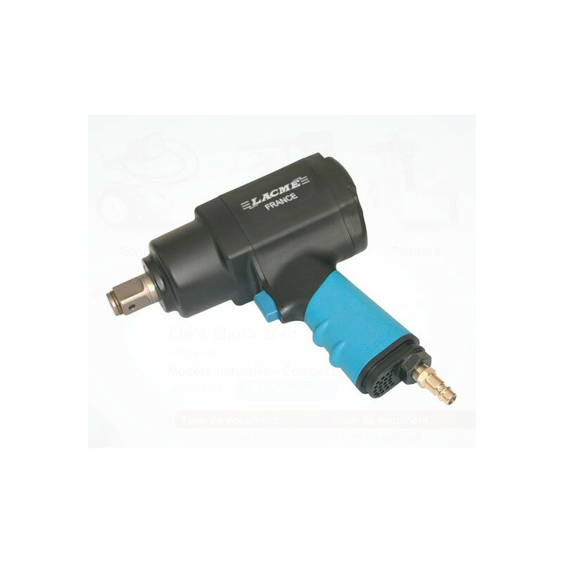 Mini Clé à chocs à air comprimé composite 3/4 1085Nm - Lacme