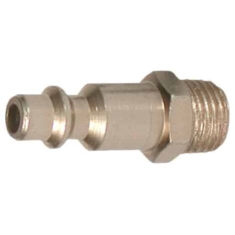 Lacme – Raccord rapide 1/4 mâle ISO 6150B – Acier trempé – Pression nominale 10 bars – Pour compresseur – Livré en vrac