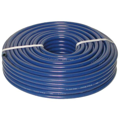 Lacme – Tuyau à air comprimé PVC armé 50m – Diamètre intérieur 8mm – Pression 20 bar – Raccords rapides ISO 5 – 320700